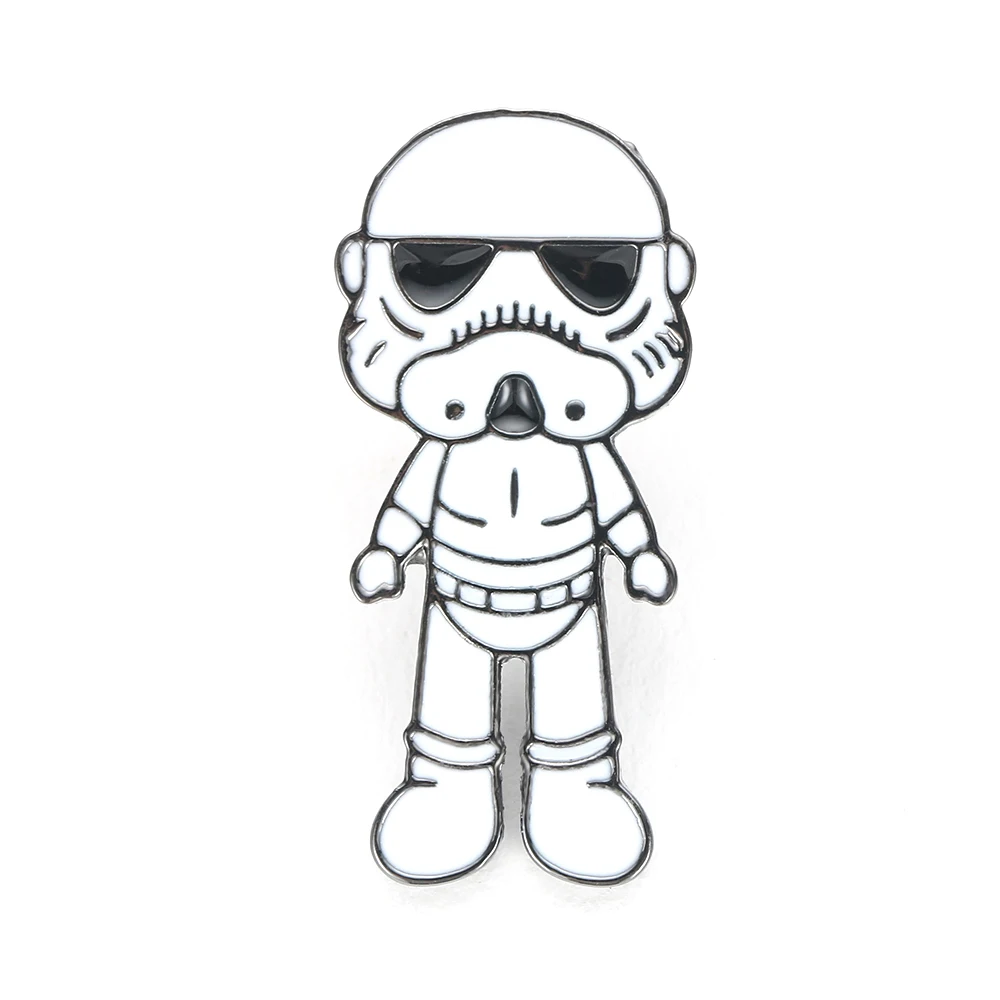 Star Wars Storm Trooper Pin White Enamel Brooch Darth Vader Action Figure Collections Jewelry Drop Shipping
Star Wars Storm Trooper Pin White Enamel Brooch Darth Vader Action Figure Collections Jewelry Drop Shipping