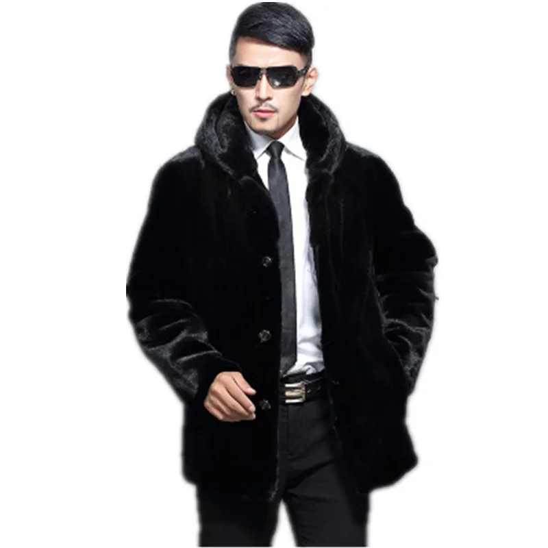 Autumn Winter Men's Faux Fur Coat Thick Warm Male Jacket Mink Artificial Fur Coats Black Jacket Casual Zipper Winter Jackets Men
Autumn Winter Men's Faux Fur Coat Thick Warm Male Jacket Mink Artificial Fur Coats Black Jacket Casual Zipper Winter Jackets Men