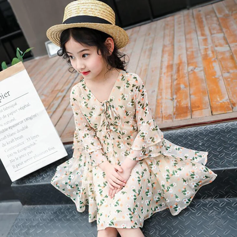 2019 Spring Kids Dress for Big Girls 8 9 10 to 12 14 Years Long Sleeve Flower Print Girls Dresses Kids Girls Clothes B12L3A
2019 Spring Kids Dress for Big Girls 8 9 10 to 12 14 Years Long Sleeve Flower Print Girls Dresses Kids Girls Clothes B12L3A