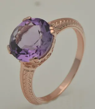 Free shipping exclusive custom design exquisite fashion romantic style elegant rose gold Purple crystal, 925 silver rings
Free shipping exclusive custom design exquisite fashion romantic style elegant rose gold Purple crystal, 925 silver rings
