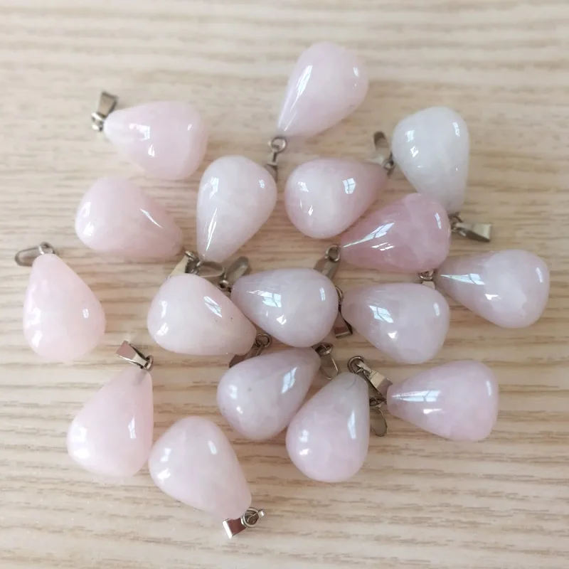 Fashion natural rose crystal teardrop Stone Pendants Charms water drop pendants for JEWELRY Wholesale 50pcs/lot Free shipping
Fashion natural rose crystal teardrop Stone Pendants Charms water drop pendants for JEWELRY Wholesale 50pcs/lot Free shipping