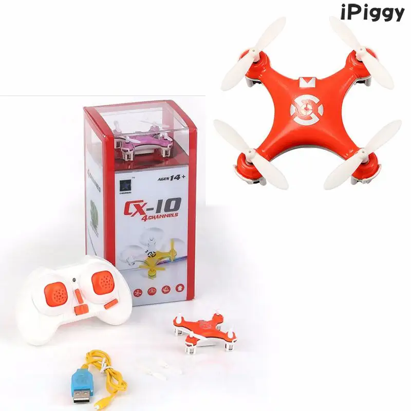 Cheerson CX-10 CX10 Mini Drone Helicopter Mode 1 Mode2 RC Quadcopter 4-CH 2.4GHz 6-Axle Gyro
Cheerson CX-10 CX10 Mini Drone Helicopter Mode 1 Mode2 RC Quadcopter 4-CH 2.4GHz 6-Axle Gyro