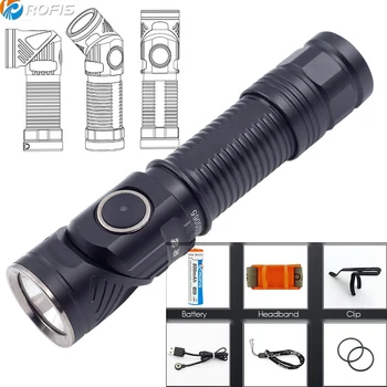 Rechargeable Flashlight Rofis R2 lamp XM-L2 U3 LED max. 700LM adjustable light torch bicycle head light outdoor light
Rechargeable Flashlight Rofis R2 lamp XM-L2 U3 LED max. 700LM adjustable light torch bicycle head light outdoor light