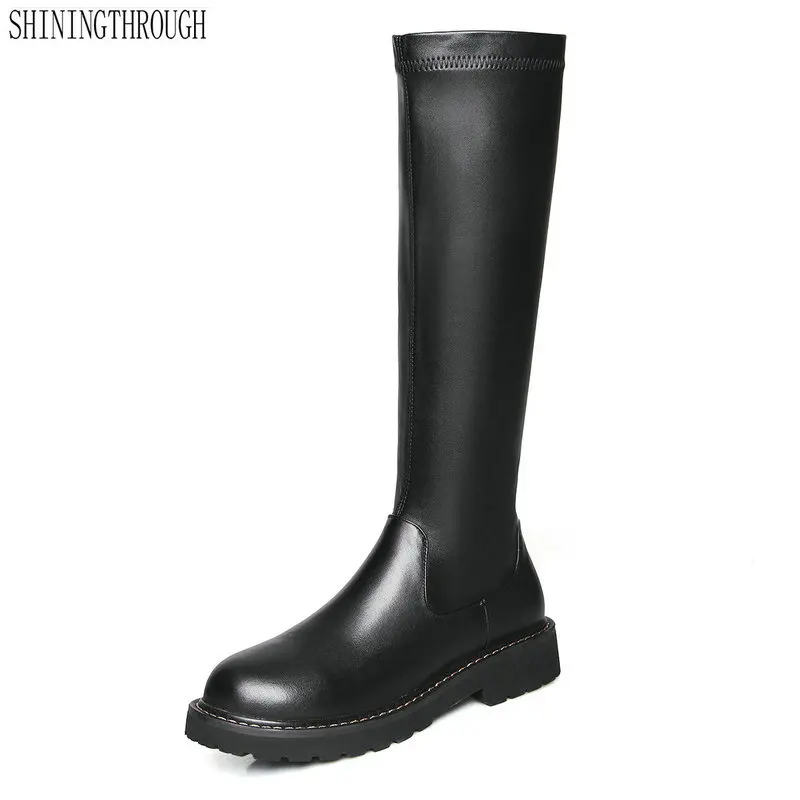 Real leather Women Knee High Boots low Heels Autumn Winter Long Snow Boots Ladies High Motorcycle Boots large size 34-43
Real leather Women Knee High Boots low Heels Autumn Winter Long Snow Boots Ladies High Motorcycle Boots large size 34-43