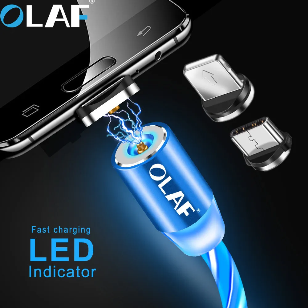 OLAF Glowing Magnetic Cable for iPhone charger usb cable LED Flow Magnet Micro USB Type C Cable magnet cord mobile phone cables
OLAF Glowing Magnetic Cable for iPhone charger usb cable LED Flow Magnet Micro USB Type C Cable magnet cord mobile phone cables