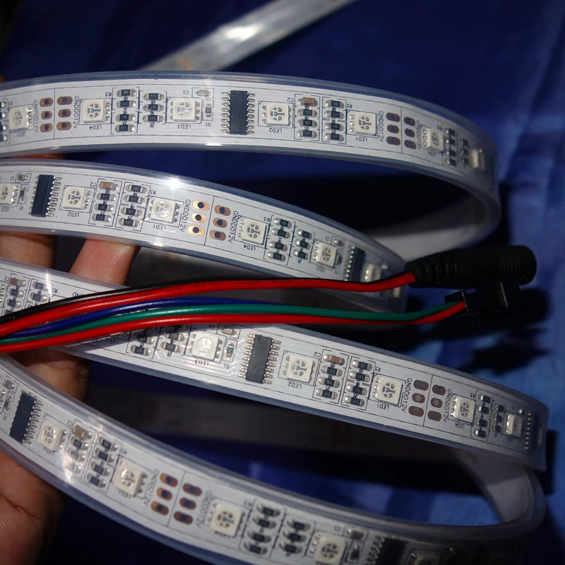 5M TM1812 240LEDs(48leds/m) addressable LED pixel strip;160pixels;IP66;DC12V input;waterproof by silicon tube
5M TM1812 240LEDs(48leds/m) addressable LED pixel strip;160pixels;IP66;DC12V input;waterproof by silicon tube