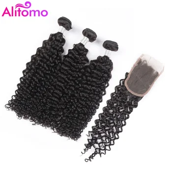 Alitomo Kinky Curly Hair Bundles with Closure Human Hair Bundles with Closure Remy Peruvian Hair 3 Bundles with Lace Closure
Alitomo Kinky Curly Hair Bundles with Closure Human Hair Bundles with Closure Remy Peruvian Hair 3 Bundles with Lace Closure
