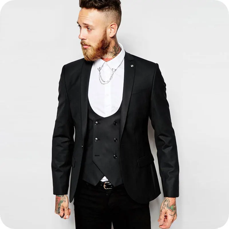 Elegant Black Men Suit Blazer Jacket 3 Pieces Slim Fit Wedding Business Wear Formal Men Suit Pants Vest Costume Mariage Homme
Elegant Black Men Suit Blazer Jacket 3 Pieces Slim Fit Wedding Business Wear Formal Men Suit Pants Vest Costume Mariage Homme