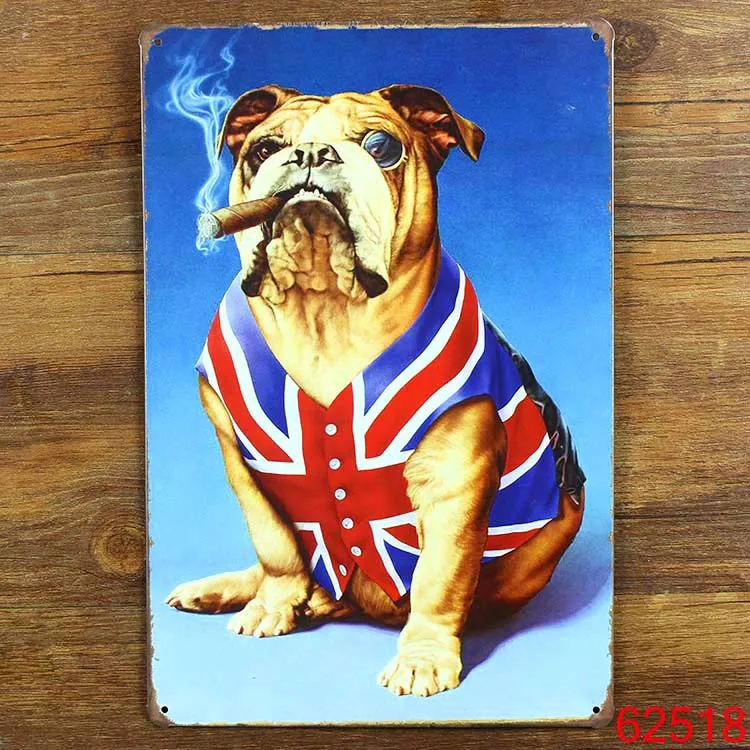 Funny Smoking Dog! metal tin signs vintage sign retro iron plate painting wall decoration for home bar cafe Size 20*30CM
Funny Smoking Dog! metal tin signs vintage sign retro iron plate painting wall decoration for home bar cafe Size 20*30CM