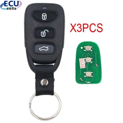 3PCS X Replacement Keyless Entry Remote Key Fob 3 Button 433Mhz for Hyundai Kia Carens
3PCS X Replacement Keyless Entry Remote Key Fob 3 Button 433Mhz for Hyundai Kia Carens