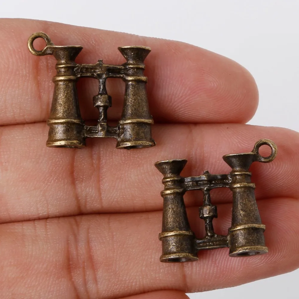 2Pcs 21x22mm telescope shape Antique Bronze Alloy Charms Pendant Jewelry Findings DIY Necklace Bracelets Earrings Making
2Pcs 21x22mm telescope shape Antique Bronze Alloy Charms Pendant Jewelry Findings DIY Necklace Bracelets Earrings Making