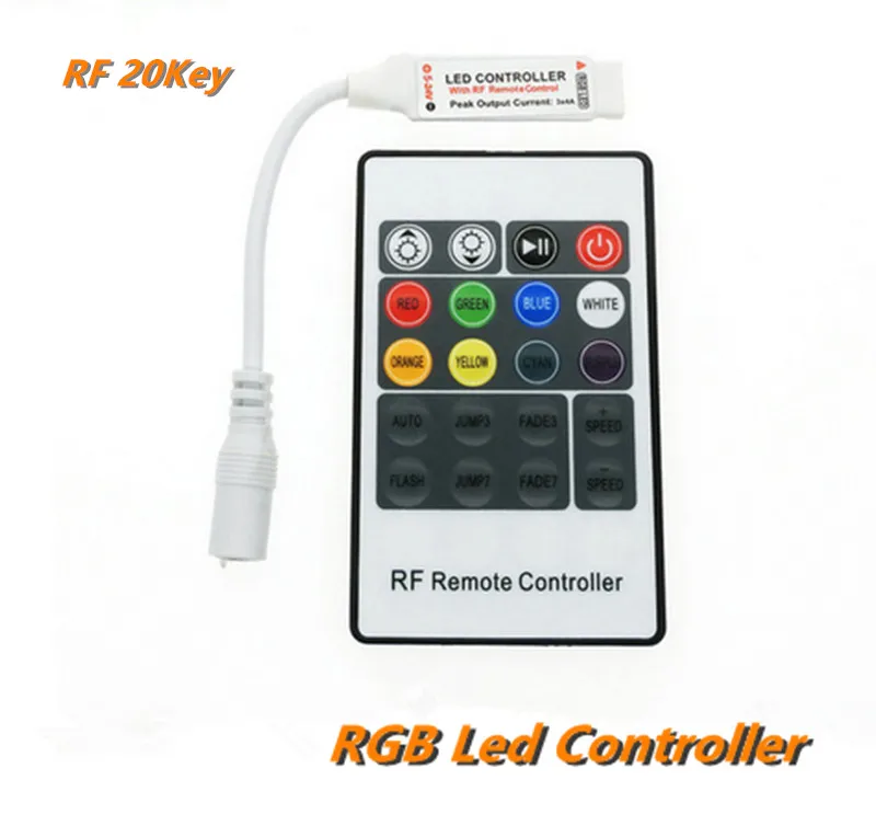 50PCS DC 12-24V led 20 keys RF Wireless Common Anode 3 channel 4A to control smd 5050 Flexible LED Strip Lights
50PCS DC 12-24V led 20 keys RF Wireless Common Anode 3 channel 4A to control smd 5050 Flexible LED Strip Lights