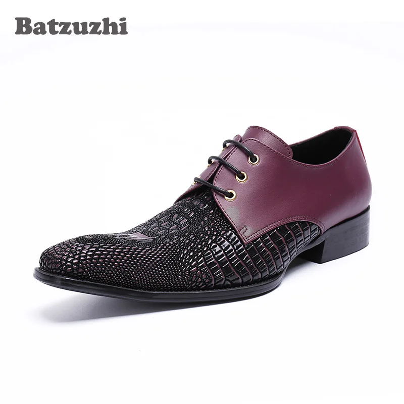 Luxury Mens Dress Shoes Rock Leather Wedding Italian Fashion Male Shoes Small Square Toe Handsome Party and Business Shoes Men
Luxury Mens Dress Shoes Rock Leather Wedding Italian Fashion Male Shoes Small Square Toe Handsome Party and Business Shoes Men