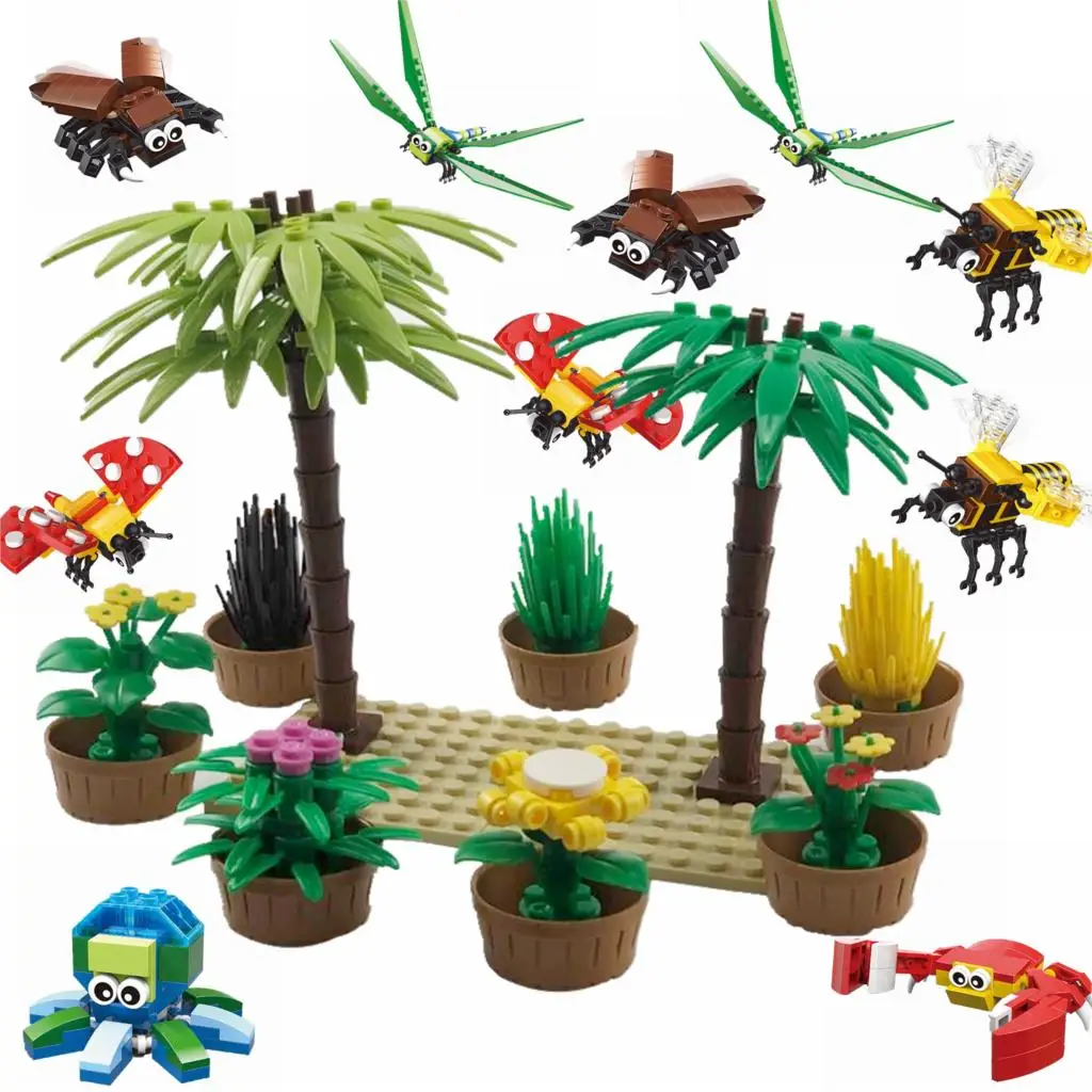 Legoing Blocks MOC Creator Butterfly Crab Tree Flower Grass Building Blocks Bricks Toys for Children Legoing Parts Kits Toy
Legoing Blocks MOC Creator Butterfly Crab Tree Flower Grass Building Blocks Bricks Toys for Children Legoing Parts Kits Toy