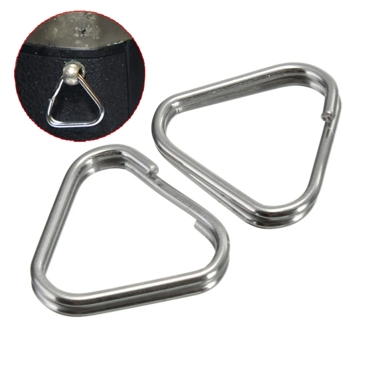 2Pcs Metal Replacement Chrome Finish Camera Strap Split Ring Triangle Rings Hook For Camera Strap
2Pcs Metal Replacement Chrome Finish Camera Strap Split Ring Triangle Rings Hook For Camera Strap