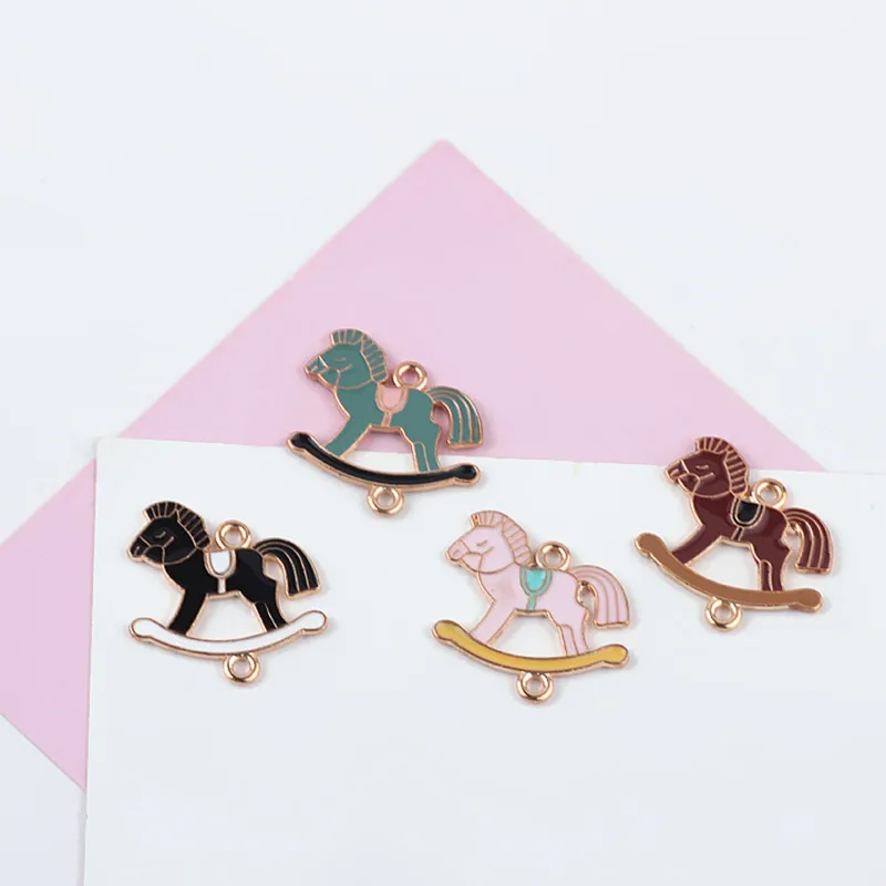 MRHUANG 10pcs/lot 19*24mm Carousel Horse Enamel Charms Connecote fit necklaces bracelet DIY Fashion Jewelry Accessories
MRHUANG 10pcs/lot 19*24mm Carousel Horse Enamel Charms Connecote fit necklaces bracelet DIY Fashion Jewelry Accessories