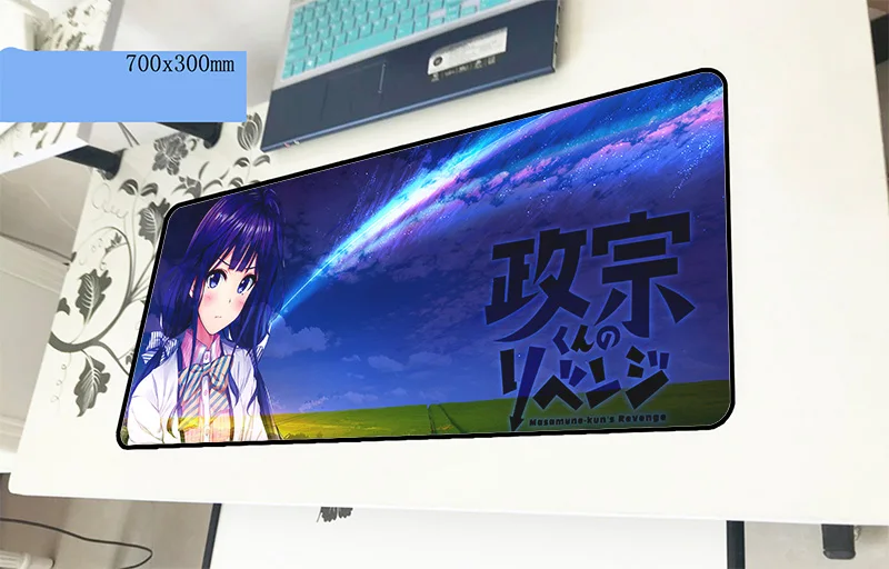 Masamune-kun's Revenge pad mouse computer gamer mouse pad 70x30cm padmouse Cartoon mousepad ergonomic gadget office desk mats
Masamune-kun's Revenge pad mouse computer gamer mouse pad 70x30cm padmouse Cartoon mousepad ergonomic gadget office desk mats