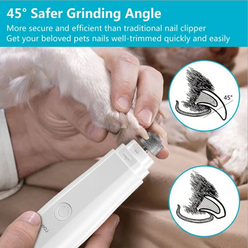 Rechargeable Dog Nail Grinders USB Charging Pet Nail Clippers Quiet Electric Dog Cat Paws Nail Grooming Trimmer Tools
Rechargeable Dog Nail Grinders USB Charging Pet Nail Clippers Quiet Electric Dog Cat Paws Nail Grooming Trimmer Tools