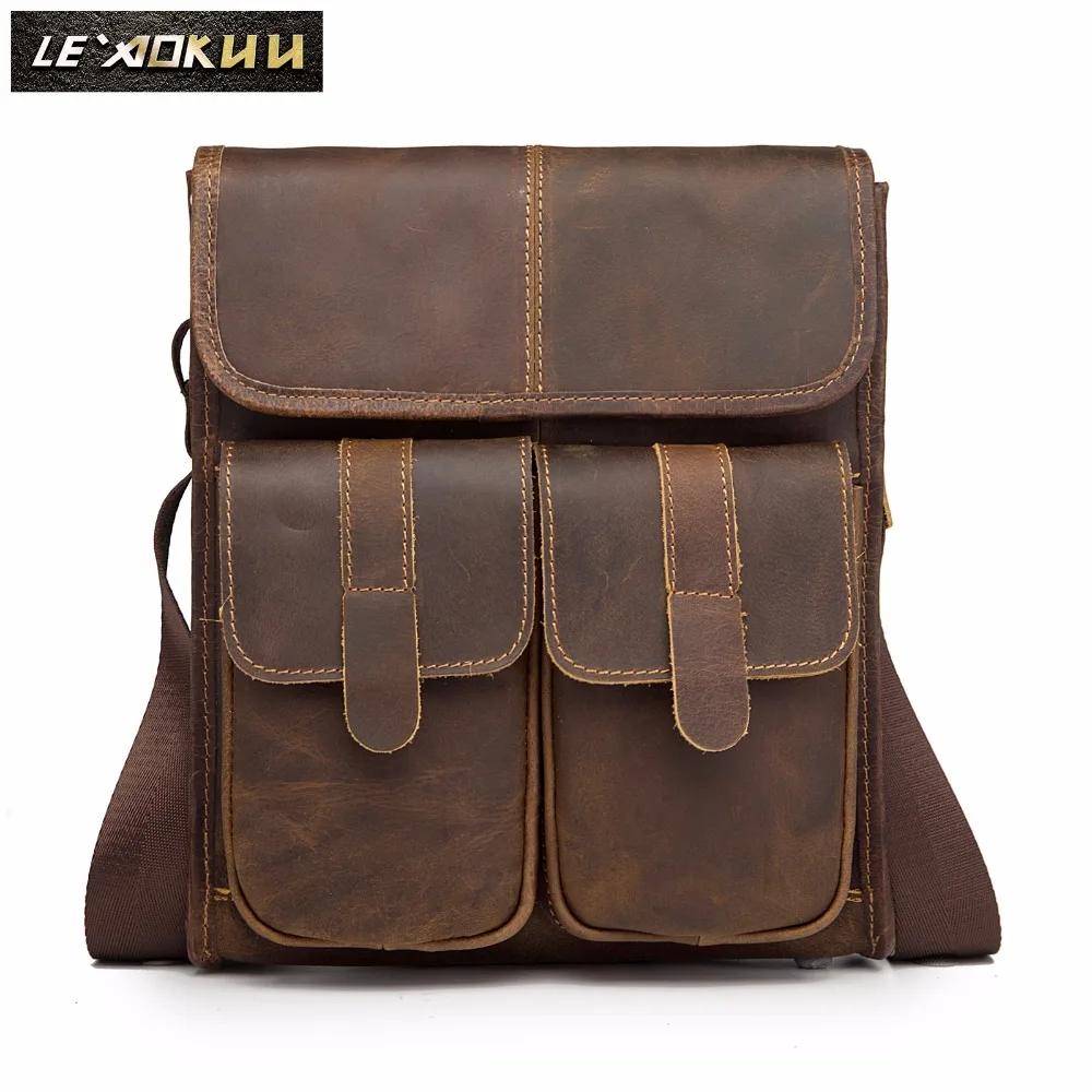 Real Leather Male Design One Shoulder Messenger bag cowhide fashion Cross-body Bag 10" Pad University School Book bag 009
Real Leather Male Design One Shoulder Messenger bag cowhide fashion Cross-body Bag 10" Pad University School Book bag 009
