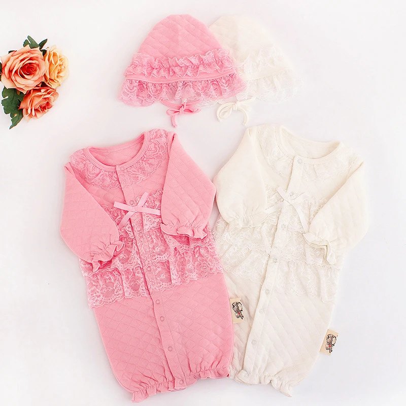 2016 Autumn Winter New Baby Girls Cotton Thicken Lace Long Sleeved Baby Jumpsuit Thicken Princess Baby Clothes 0-9M
2016 Autumn Winter New Baby Girls Cotton Thicken Lace Long Sleeved Baby Jumpsuit Thicken Princess Baby Clothes 0-9M