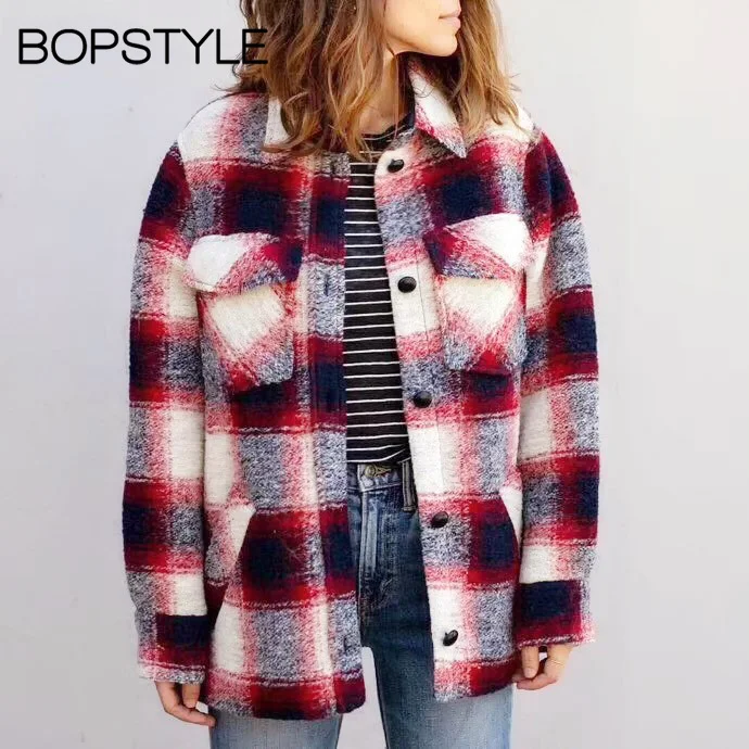 Latest 2018 Red/Yellow Women Lapel Contrast Gingham Checkered Long Sleeves Buttoned Jacket - Fall/Winter Ladies Plaid Jacket
Latest 2018 Red/Yellow Women Lapel Contrast Gingham Checkered Long Sleeves Buttoned Jacket - Fall/Winter Ladies Plaid Jacket