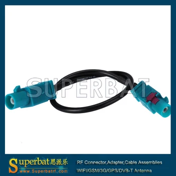 Superbat Fakra mkale plug "Z" long straight to Fakra male plug "Z" long straight pigtail cable RG174 5cm
Superbat Fakra mkale plug "Z" long straight to Fakra male plug "Z" long straight pigtail cable RG174 5cm