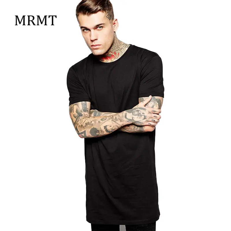 2019 новая брендовая одежда Мужская s Черная длинная футболка топы хип хоп мужская