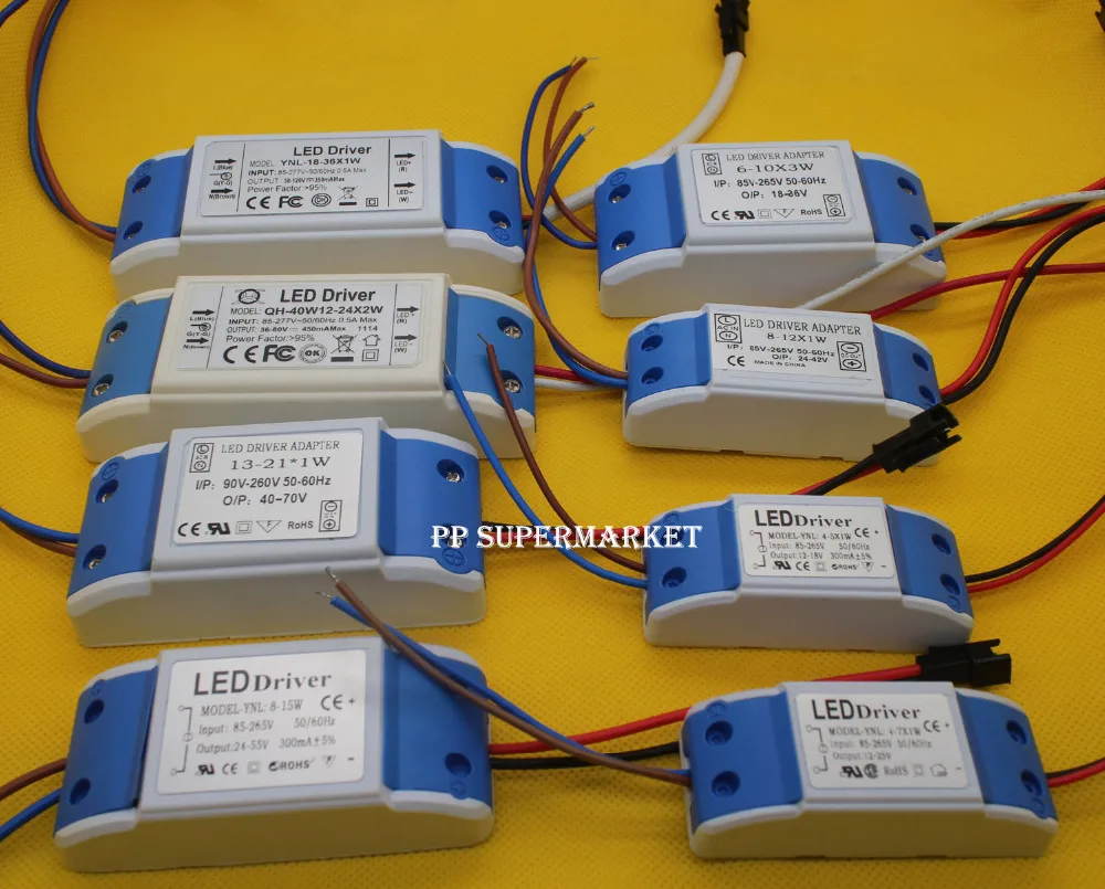 LED Power Driver Supply 300mA 85-265V For 3w 5w 7w 12w 15w 21w 30w 36w 48w High Power LED
LED Power Driver Supply 300mA 85-265V For 3w 5w 7w 12w 15w 21w 30w 36w 48w High Power LED