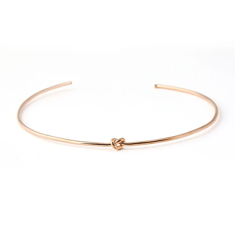 New Hot Metal Knot Opening Choker Necklaces For Women Gold Simple Statement Necklaces Fashion Jewellery Bijoux Femme AN34
New Hot Metal Knot Opening Choker Necklaces For Women Gold Simple Statement Necklaces Fashion Jewellery Bijoux Femme AN34