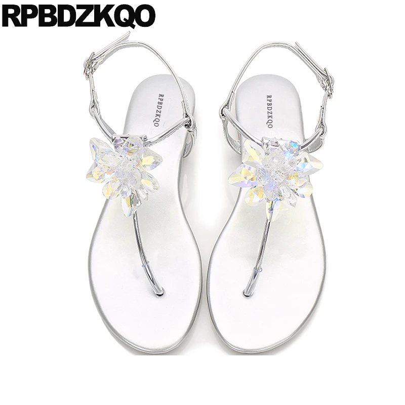 silver gold wedding summer embellished crystal shoes thong holiday women sandals flat casual bridal rhinestone diamond t strap
silver gold wedding summer embellished crystal shoes thong holiday women sandals flat casual bridal rhinestone diamond t strap