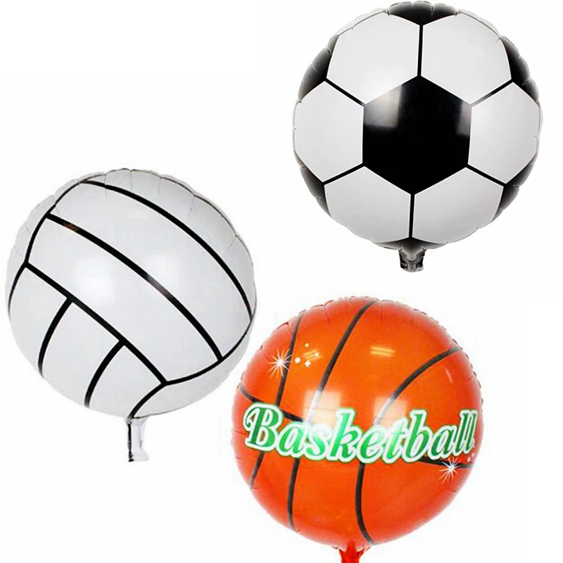 New Football Basketball baseball Volleyball Foil Balloons Outdoor Sports Soccer Kids Birthday Party Decoration globos Toys Gift
New Football Basketball baseball Volleyball Foil Balloons Outdoor Sports Soccer Kids Birthday Party Decoration globos Toys Gift