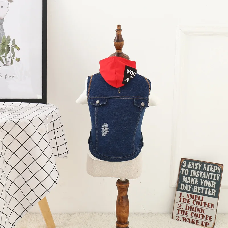 In The Spring oɿ 2019 New Style Pet ClothesThe Cowboy Hole Vest Dogs Clothes | Дом и сад