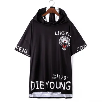2019 summer large size women's skirt hooded sweater big T-shirt sportswear wild short-sleeved shirt women
2019 summer large size women's skirt hooded sweater big T-shirt sportswear wild short-sleeved shirt women