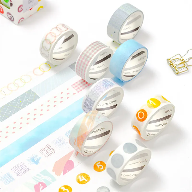 5/8/10 rolls/box Light Color Washi Tape Adhesive Tape DIY Scrapbooking Sticker Label Masking Tape
5/8/10 rolls/box Light Color Washi Tape Adhesive Tape DIY Scrapbooking Sticker Label Masking Tape