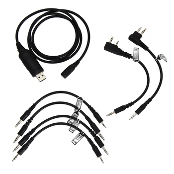 1m 6-in-1 Interphone Adapter Cables USB Programming Cable For Walkie Talkie For HYT BAOFENG KENWOOD Two Way Radio
1m 6-in-1 Interphone Adapter Cables USB Programming Cable For Walkie Talkie For HYT BAOFENG KENWOOD Two Way Radio