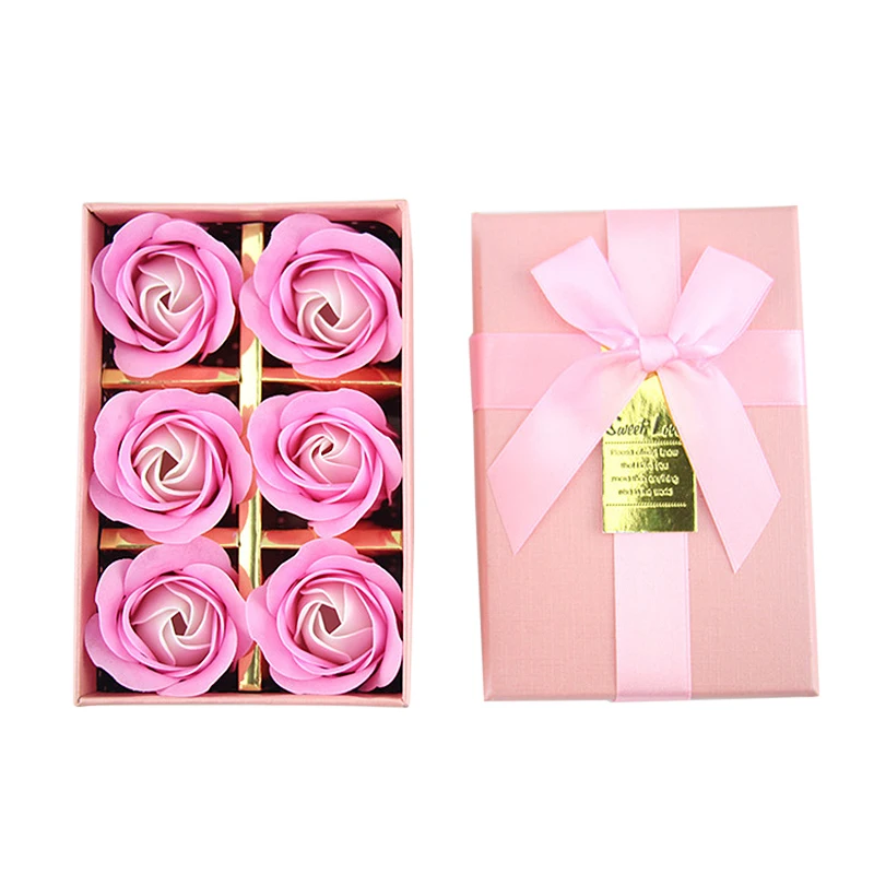 6head/set Romantic Rose Flower Scented Bath Body Petal Rose Flower Petal Soap Wedding Decoration Valentine's Gift With Box
6head/set Romantic Rose Flower Scented Bath Body Petal Rose Flower Petal Soap Wedding Decoration Valentine's Gift With Box