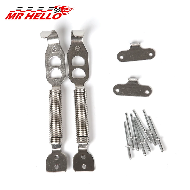 Quick Release Fasteners are ideal for front bumpers, rear bumpers, and trunk / hatch lids Spring Pin Kit Hook Lock
Quick Release Fasteners are ideal for front bumpers, rear bumpers, and trunk / hatch lids Spring Pin Kit Hook Lock
