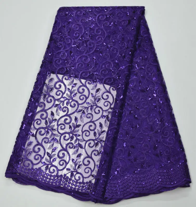 2019 high quality French Nigerian sequins net lace,African tulle mesh sequence lace fabric for party dress 5yards/lot purple
2019 high quality French Nigerian sequins net lace,African tulle mesh sequence lace fabric for party dress 5yards/lot purple