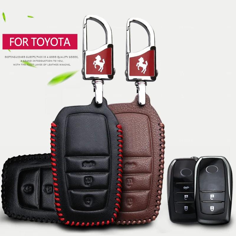 Leather Car Key Case Cover For Toyota Avensis Chr C-hr Avensis Aygo Corolla Yaris Camry Crown RAV4 Key Ring Cover Accessories
Leather Car Key Case Cover For Toyota Avensis Chr C-hr Avensis Aygo Corolla Yaris Camry Crown RAV4 Key Ring Cover Accessories