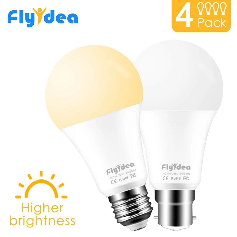 4pcs E27 B22 Home backup High Brightness Real Power 110-265V LED Bulb White light bulb 5W 7W 9W 12W 15W 18W light lamp Smart IC
4pcs E27 B22 Home backup High Brightness Real Power 110-265V LED Bulb White light bulb 5W 7W 9W 12W 15W 18W light lamp Smart IC