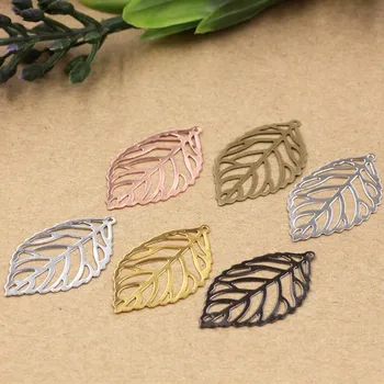35x20mm European Charms Vintage Filigree Leaf with a Loop Beads Brass Metal Wraps Links Connectors DIY Findings Mixed Colors
35x20mm European Charms Vintage Filigree Leaf with a Loop Beads Brass Metal Wraps Links Connectors DIY Findings Mixed Colors