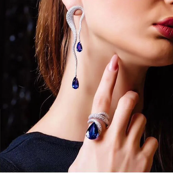 New design luxury AAA zircon round Water Drop shape Earrings Ring set for women,high quality party/jewelry wedding
New design luxury AAA zircon round Water Drop shape Earrings Ring set for women,high quality party/jewelry wedding
