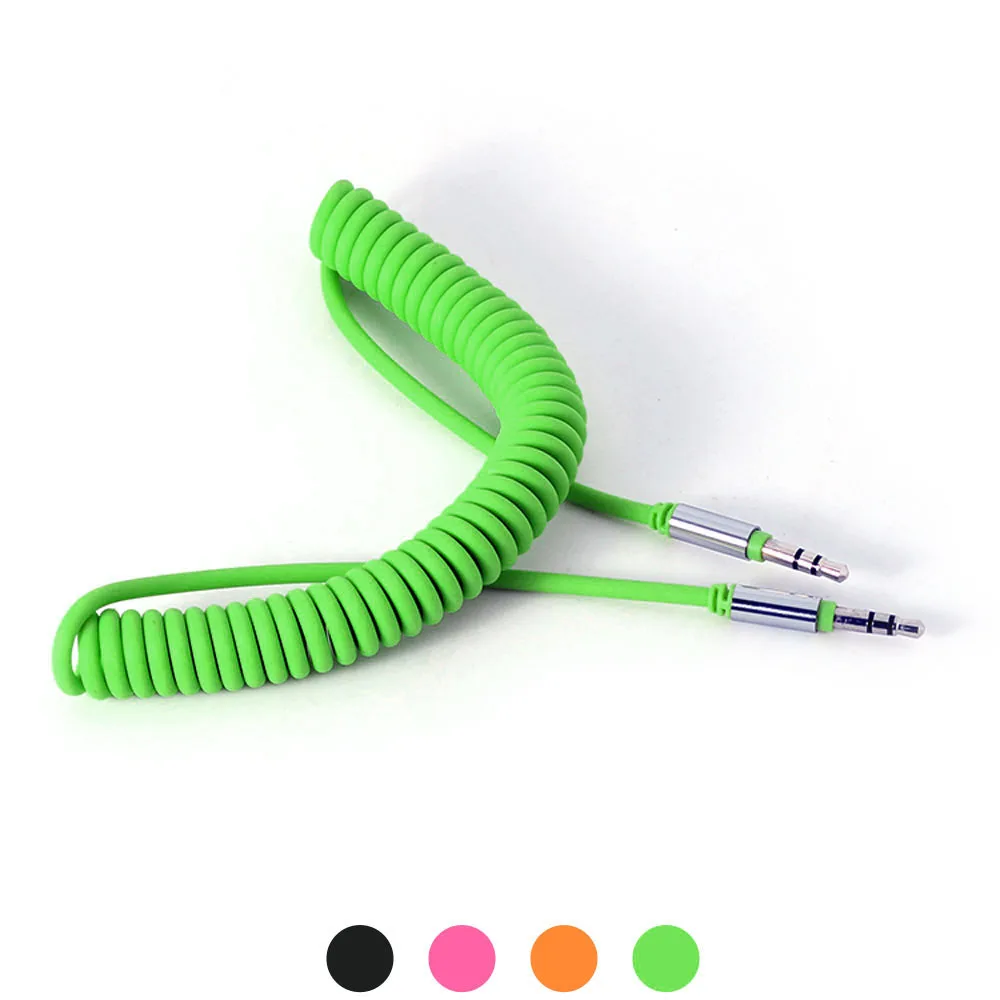 Factory Price 1pc 3.5 mm Coiled Stereo Audio Cable Car Auxiliary Audio Cable Male To Male Drop Shipping AUX 6M30 Drop Shipping
Factory Price 1pc 3.5 mm Coiled Stereo Audio Cable Car Auxiliary Audio Cable Male To Male Drop Shipping AUX 6M30 Drop Shipping