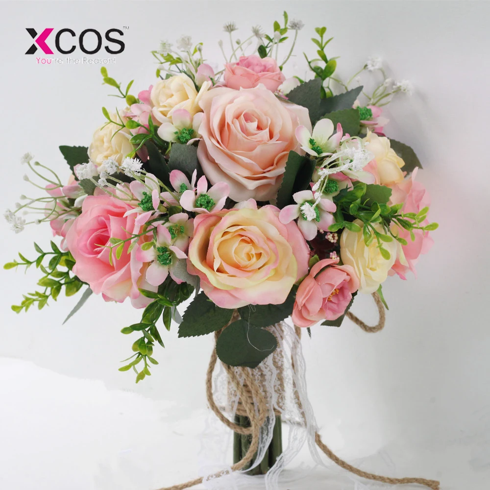 Romantic 2019 New Arrival Pink Fuchsia Two Colors Wedding Flowers Bridal Bouquet For Bride Bridesmaids Lace Handle Cheap
Romantic 2019 New Arrival Pink Fuchsia Two Colors Wedding Flowers Bridal Bouquet For Bride Bridesmaids Lace Handle Cheap
