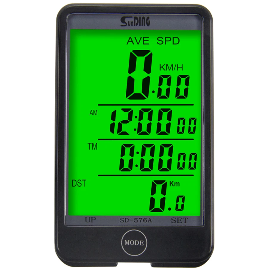 Sunding SD 576C SD-576C Wireless Bicycle Computer Waterproof Large Screen Mode Touch Odometer with LCD Backlight
Sunding SD 576C SD-576C Wireless Bicycle Computer Waterproof Large Screen Mode Touch Odometer with LCD Backlight