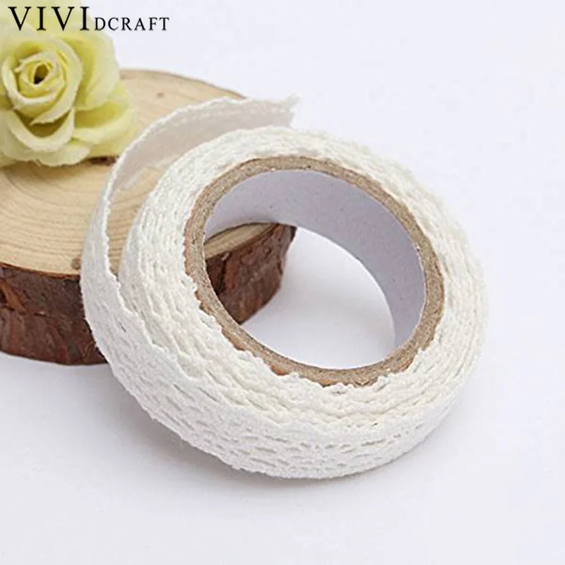 Vividcraft 1x New DIY Lace Self-adhesive Decoration Tape Sticker Cotton Double Sides Natural Lace Roll Paper Scrapbooking Sticky
Vividcraft 1x New DIY Lace Self-adhesive Decoration Tape Sticker Cotton Double Sides Natural Lace Roll Paper Scrapbooking Sticky
