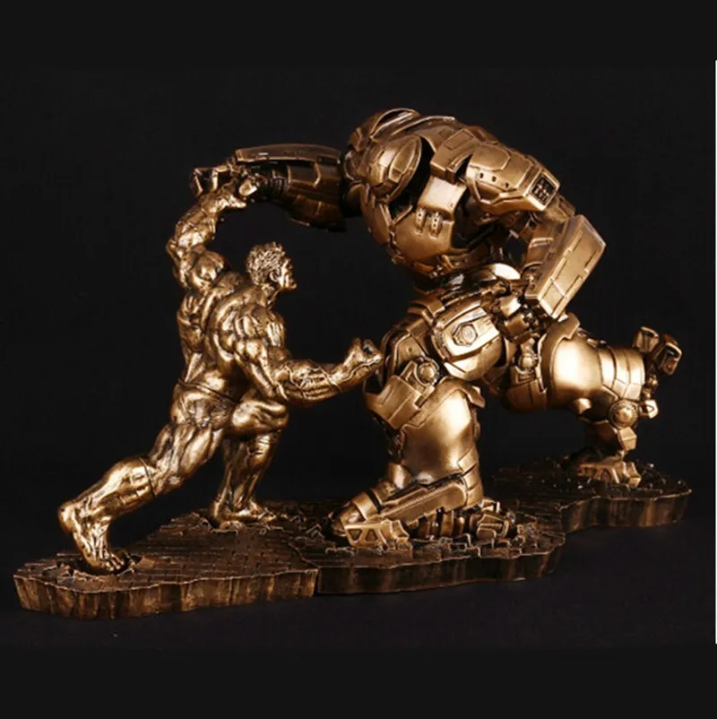Limited Quantity 2pcs /Set Hulk VS Iron Man MK44 Statue Finish Painting Resin Staue Lmitation Bronze Statue Action Figure 34CM
Limited Quantity 2pcs /Set Hulk VS Iron Man MK44 Statue Finish Painting Resin Staue Lmitation Bronze Statue Action Figure 34CM
