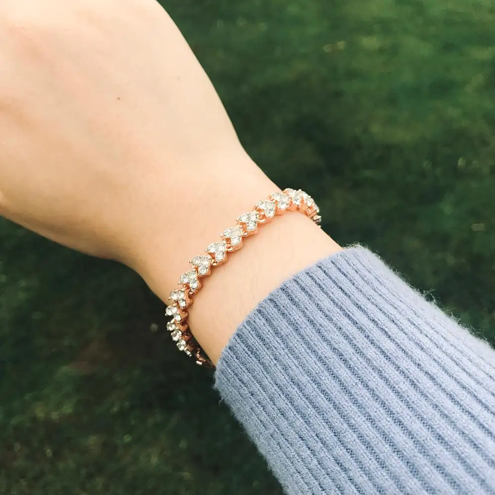 Rinhoo 1PC Zircon Crystal Women Fashion Bracelet Simple Heart Geometric Rhinestone Bracelet Accessories Jewelry Gift
Rinhoo 1PC Zircon Crystal Women Fashion Bracelet Simple Heart Geometric Rhinestone Bracelet Accessories Jewelry Gift