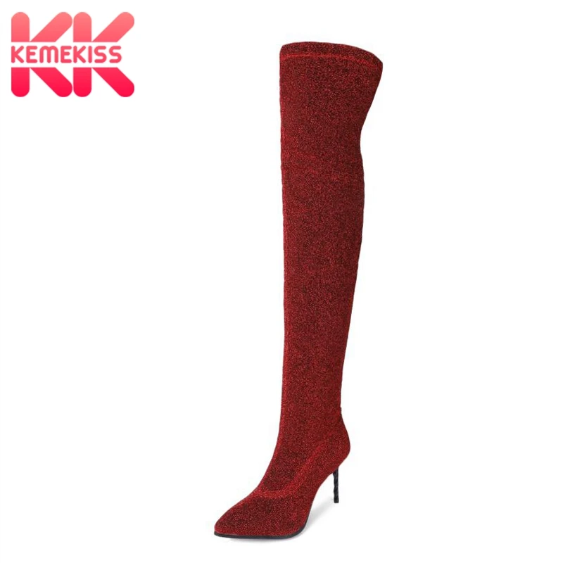 KemeKiss 4 Colors Size 32-43 Women Over Knee Boots Thin Heels Women's Shoes Fur Winter Long Boots Fashion Warm Ladies Boots
KemeKiss 4 Colors Size 32-43 Women Over Knee Boots Thin Heels Women's Shoes Fur Winter Long Boots Fashion Warm Ladies Boots