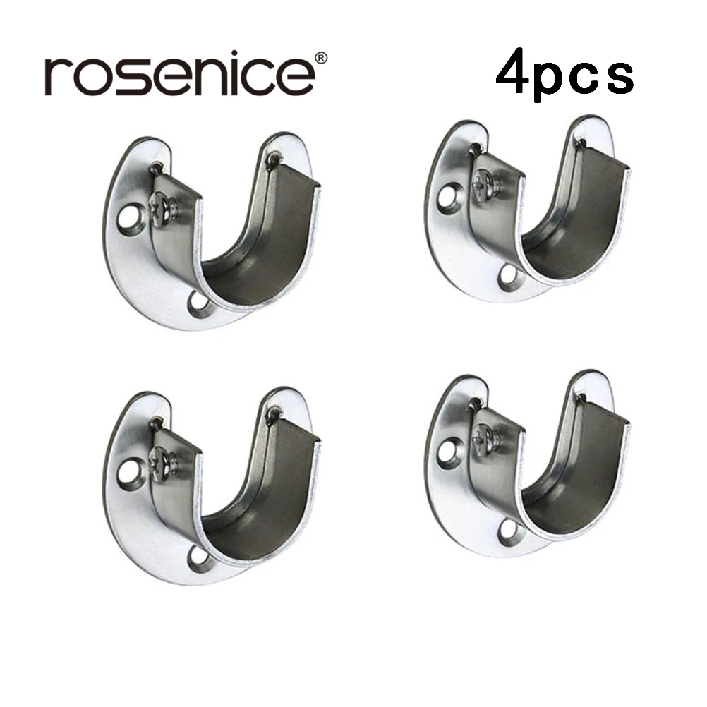 4pc Clothes Rail Closet Rail Curtain Rod Shower Curtain Rod Round Tube Closet U-Shaped Rod End Support Closet Pole Socket Flange
4pc Clothes Rail Closet Rail Curtain Rod Shower Curtain Rod Round Tube Closet U-Shaped Rod End Support Closet Pole Socket Flange
